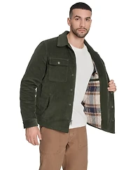 Levi's Men's Corduroy Plaid Lining Shirt Jacket