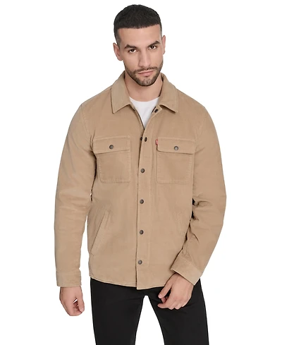 Levi's Men's Corduroy Plaid Lining Shirt Jacket