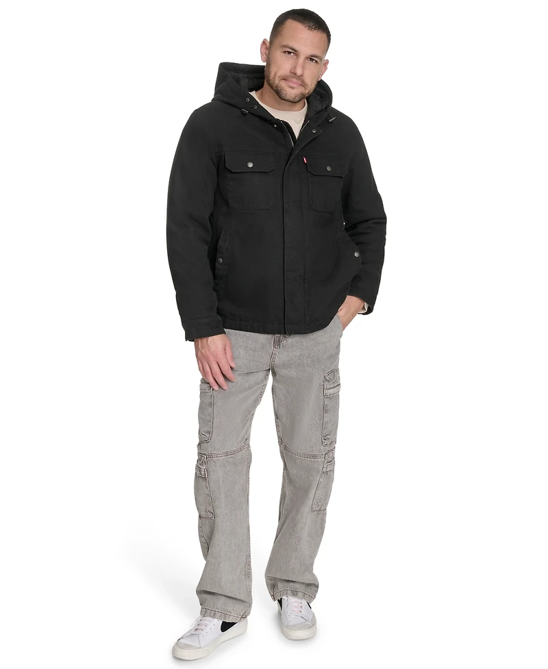 Levi's Men's Cotton Canvas Hood Jacket