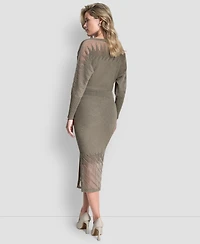 Dkny Women's Ribbed Midi Skirt