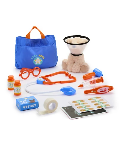 Geoffrey's Toy Box Star Pets Vet Animal Care Playset