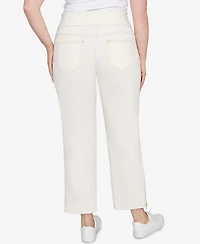 Ruby Rd. Plus Zipper Hem Pull On Pants