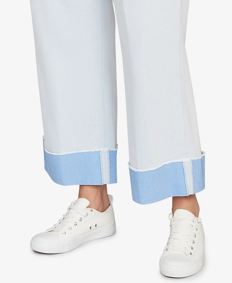 Ruby Rd. Plus Cuffed Pull-On Faux Fly Pants