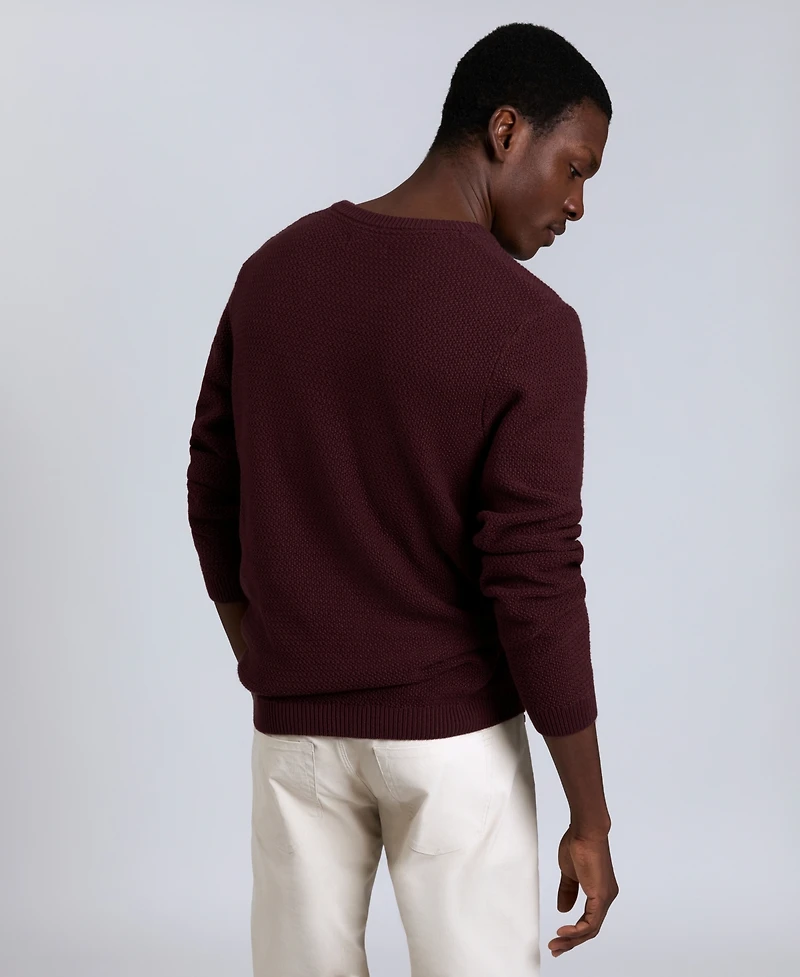 Kenneth Cole Men's Popcorn Crewneck Sweater