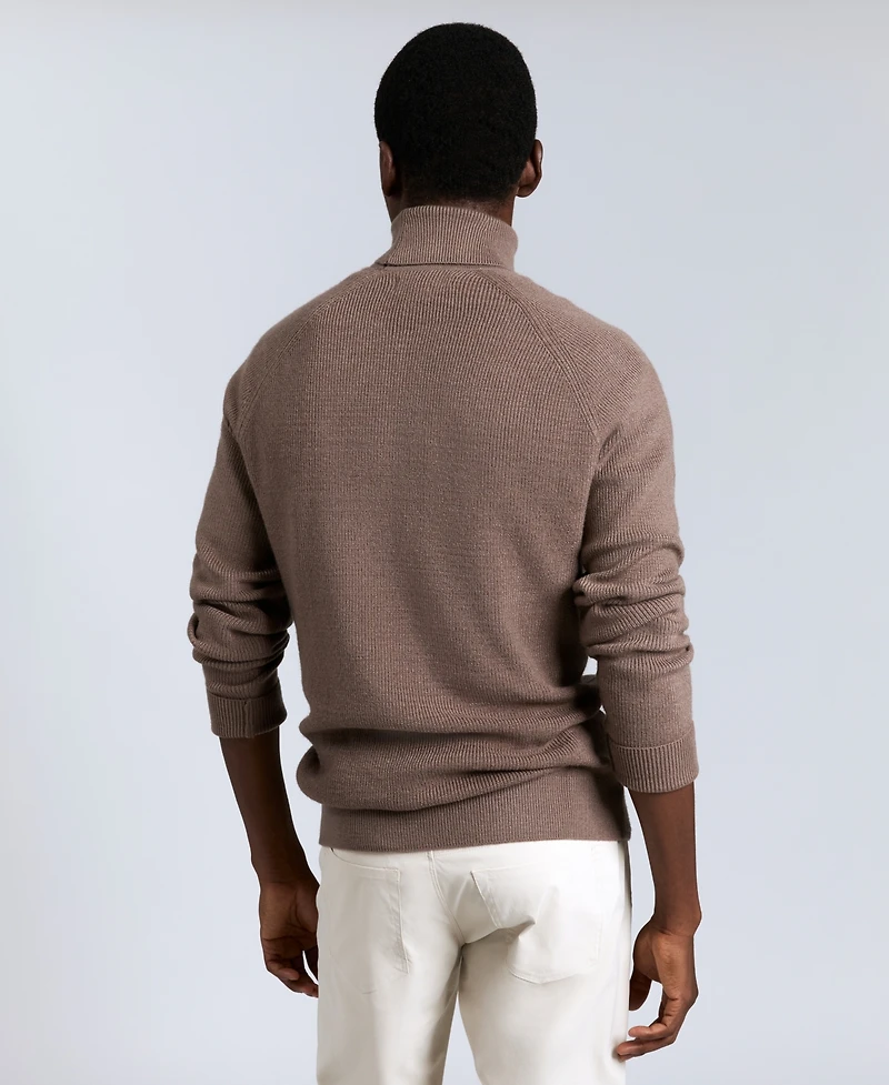 Kenneth Cole Men's Fold Over Turtleneck Sweater