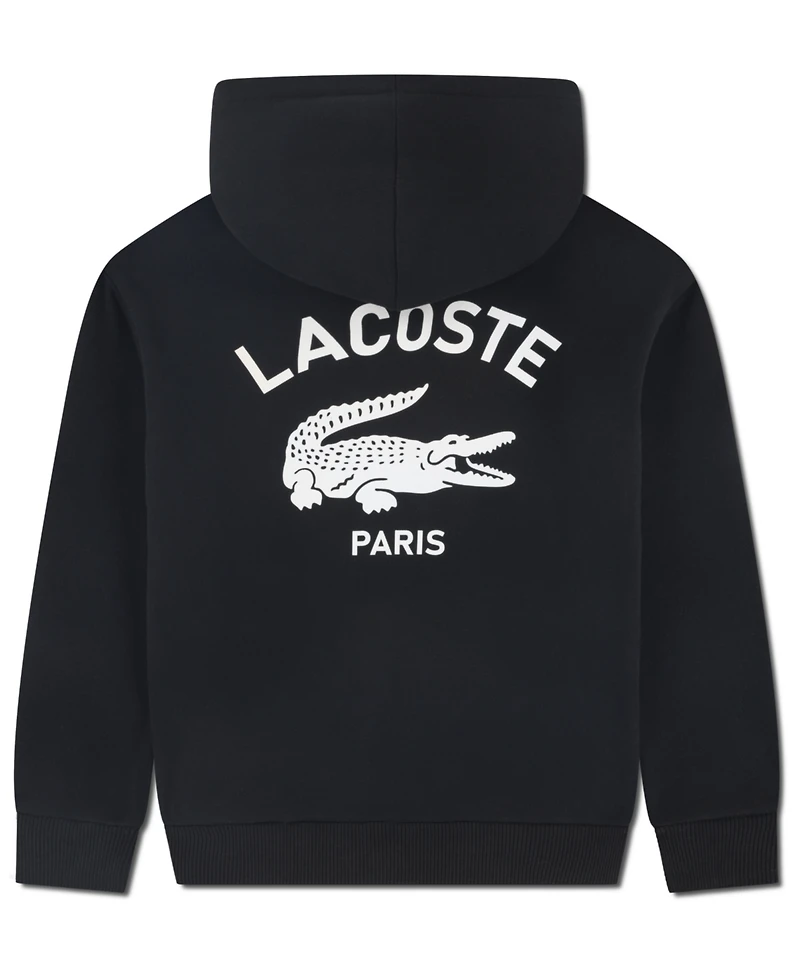 Lacoste Boys 8-20 Back Graphic Pull-On Hoodie