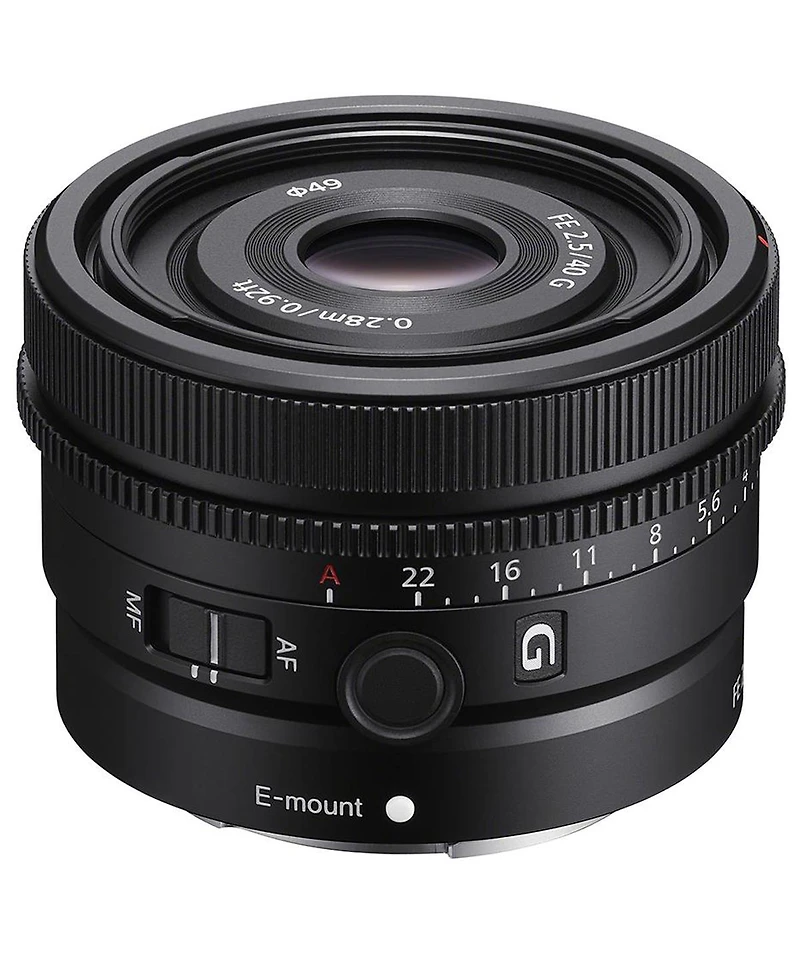 Sony Fe 40mm f/2.5 G Lens for Sony E, Bundle with 49mm Filter Kit, Cleaning Kit, Lens Case, Lens Cap Tether, Pc Software Kit