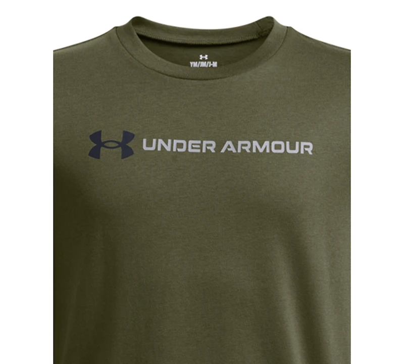Under Armour Big Boys Logo Wordmark Graphic T-Shirt