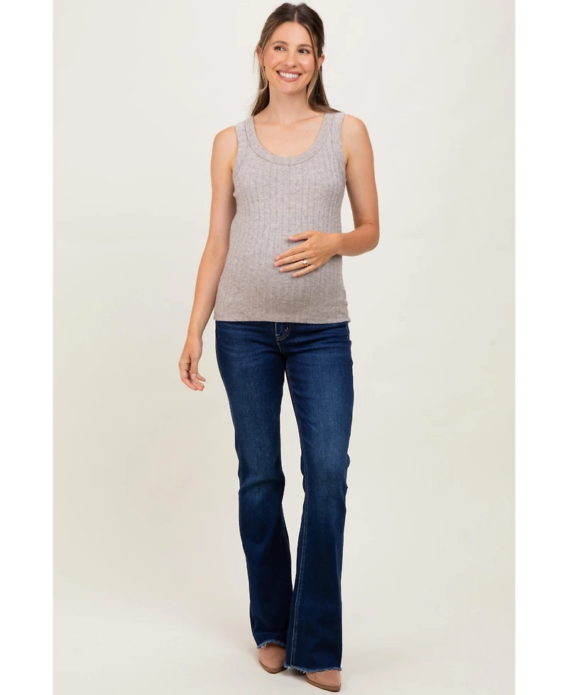Pinkblush Maternity Navy Raw Hem Bootcut Jeans