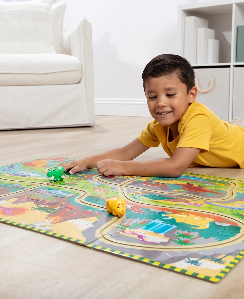 Melissa & Doug Dinosaur Chase Tracks Puzzle
