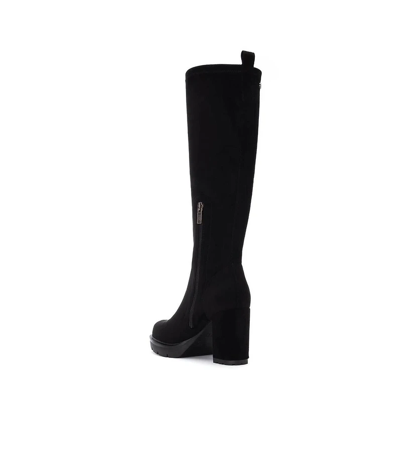 Xti Women's Suede Heeled Dress Boots By