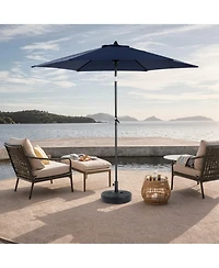 Flynama 9FT Navy Blue Patio Umbrella with Tilt and Crank