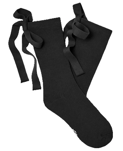 Ugg Women's Serenella Novelty Bow Ribbed Crew Socks