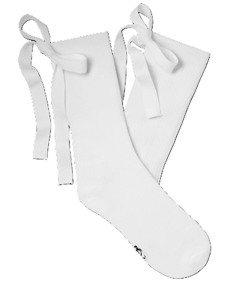 Ugg Women's Serenella Novelty Bow Ribbed Crew Socks