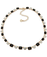 Anne Klein Glass Stones Gold-Tone Single Strand Necklace