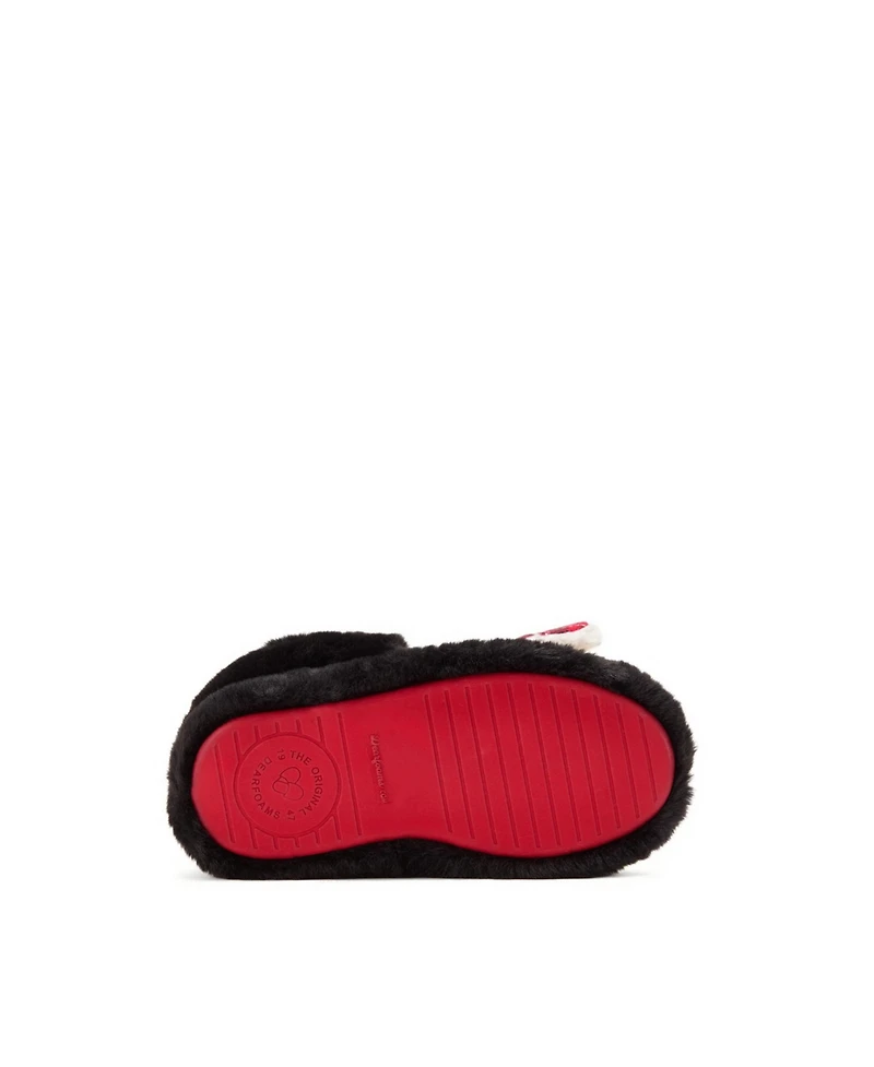 Dearfoams Girls Emery Critter Closed Back Animal Slipper