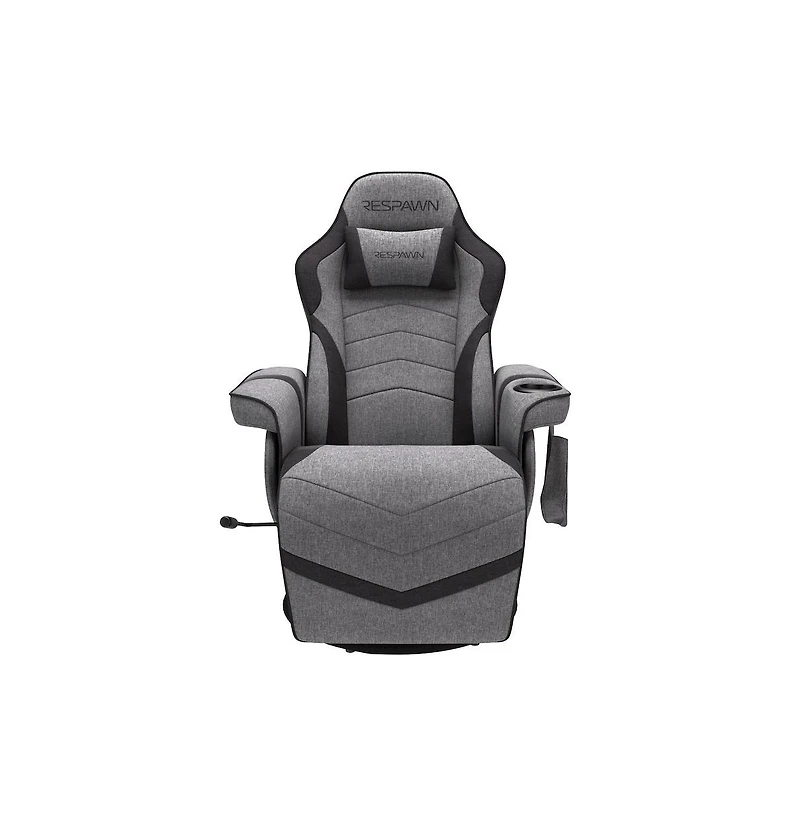 Respawn Reclining Gaming Chair with Footrest - Gray Fabric