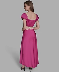 Bcbg Women's Cap Sleeve Maxi Lace Dress