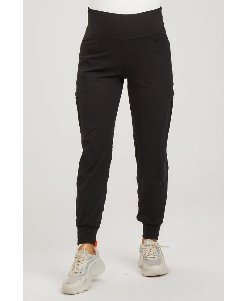 Pinkblush Maternity Black Cargo Pocket Jogger Pants