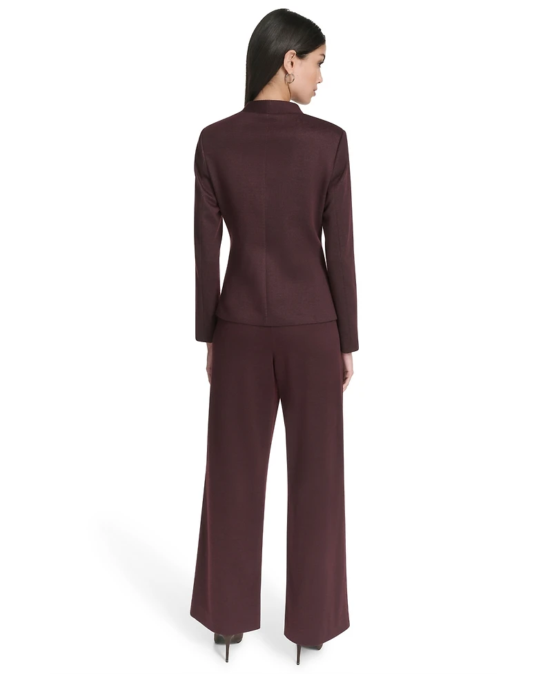 Halston Women's Long Sleeves Ponte Blazer