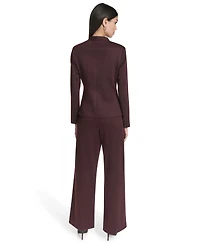 Halston Women's Long Sleeves Ponte Blazer