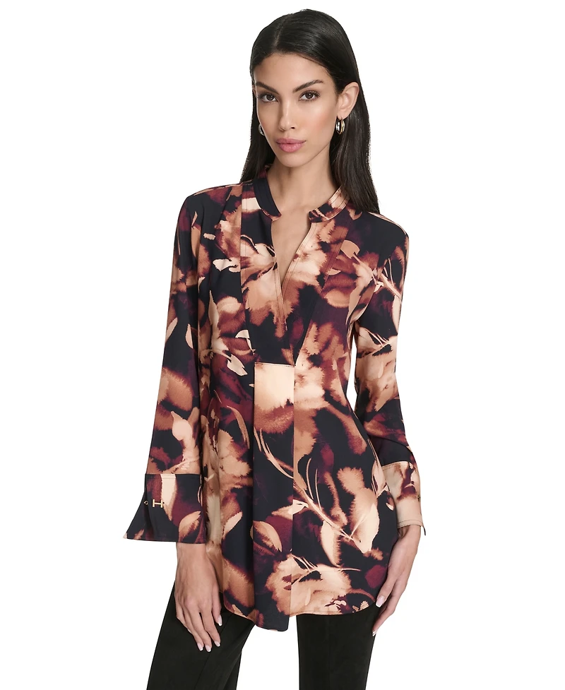 Halston Women's Long Sleeves Tunic Top
