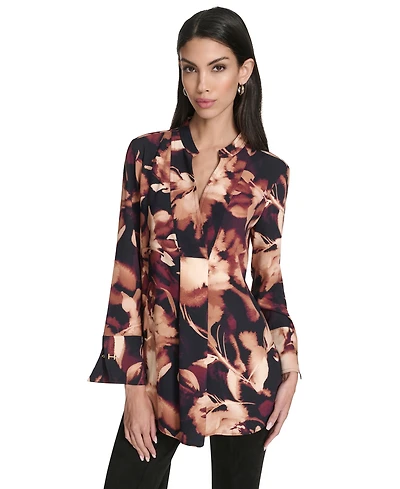 Halston Women's Long Sleeves Tunic Top