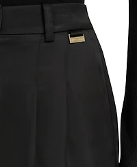 Halston Women's Pull-On Ponte Wide Leg Trousers