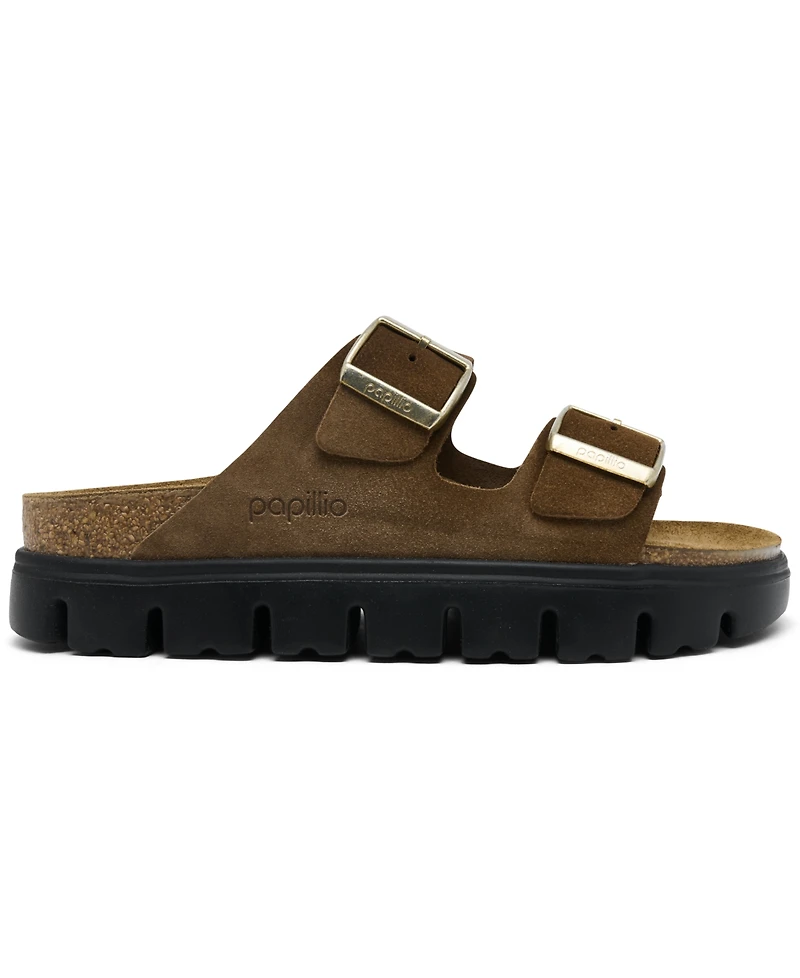 Papillio by Birkenstock Women's Arizona Chunky Suede Leather Platform Sandals from Finish Line