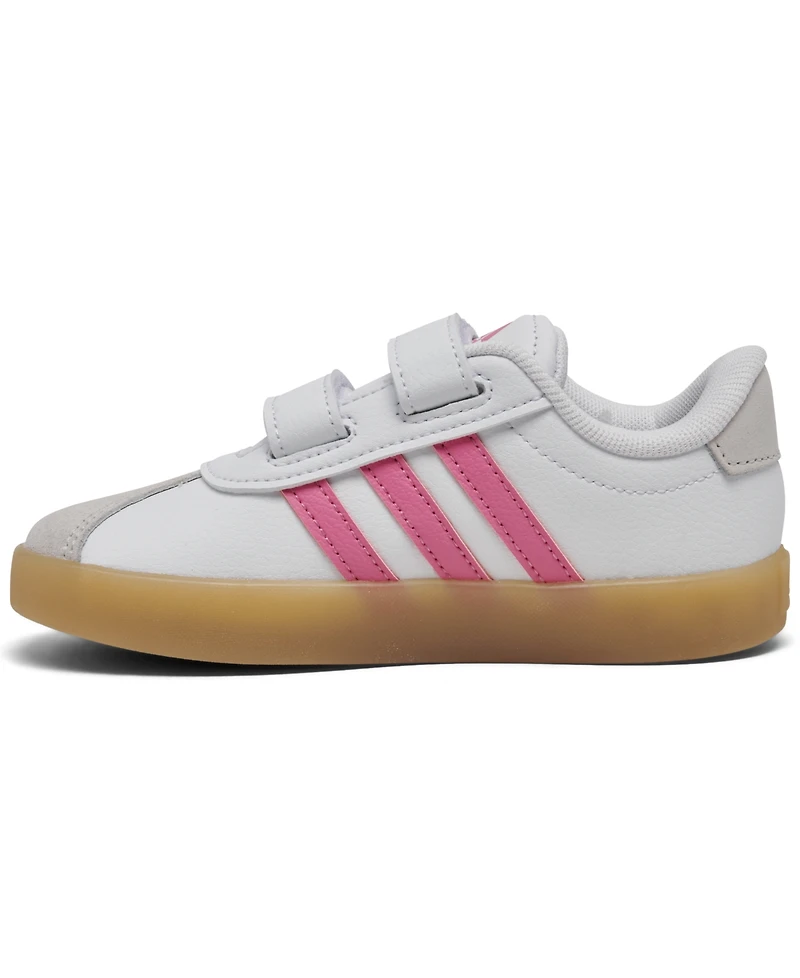 Adidas Toddler Girls Vl Court 3.0 Fastening Strap Casual Sneakers from Finish Line