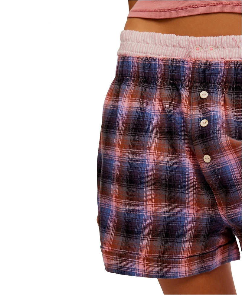Free People Women's Sunday Afternoon Mid-Rise Boxers