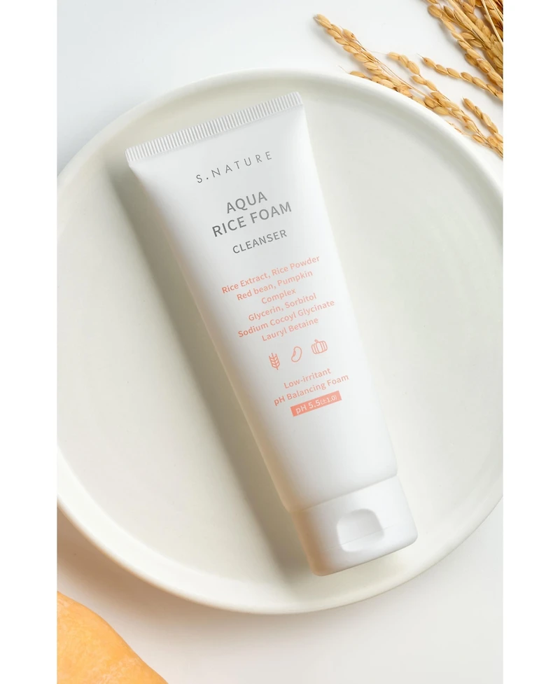 S. Nature Aqua Rice Foam Cleanser Jombo