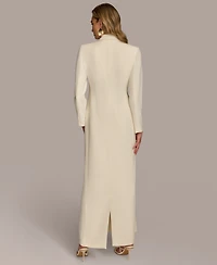 Donna Karan New York Women's Long Sleeves Coat Dress