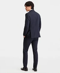 Kenneth Cole Reaction Mens Slim Fit Double Breasted Pinstripe Suit Separates