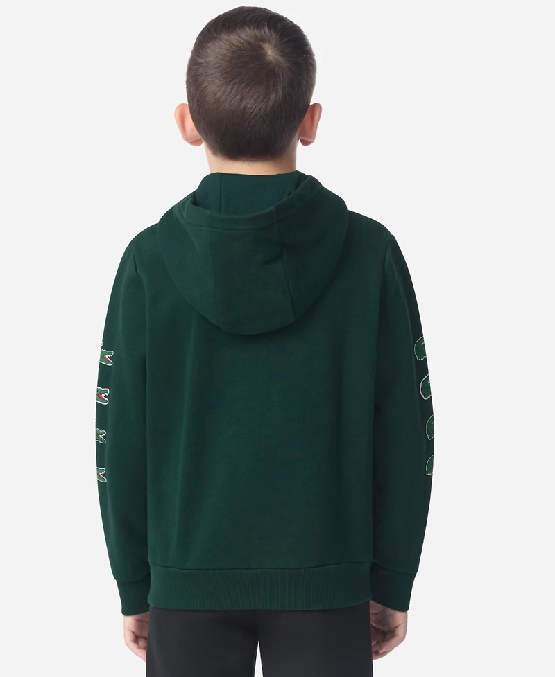 Lacoste Boys 8-20 Graphic Logo Print Full-Zip Hoodie