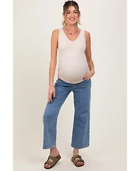 Pinkblush Maternity Light Wash Cropped Denim Jeans