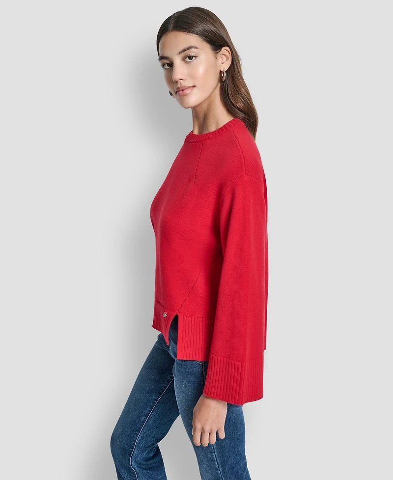Dkny Jeans Women's High Low Hem Sweater