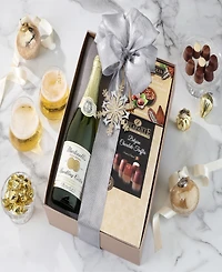 Wine Country Gift Baskets Holiday Chocolate and Martinelli's Cider Gift Box, 3 Piece