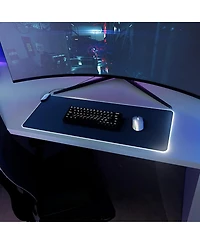 Hyte Hyte Cnvs Intense Play Mat Custom Rgb Led 50-Pixel qRGB Array Waterproof Extended Premium Silky 28 Spi 900mm x 370mm Usb C Gaming Mouse Pad Black