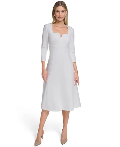 Calvin Klein Women's Zippered Midi Dress