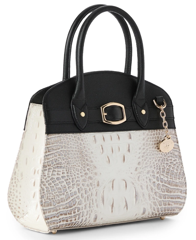 Brahmin Rosetta Minden Leather Satchel