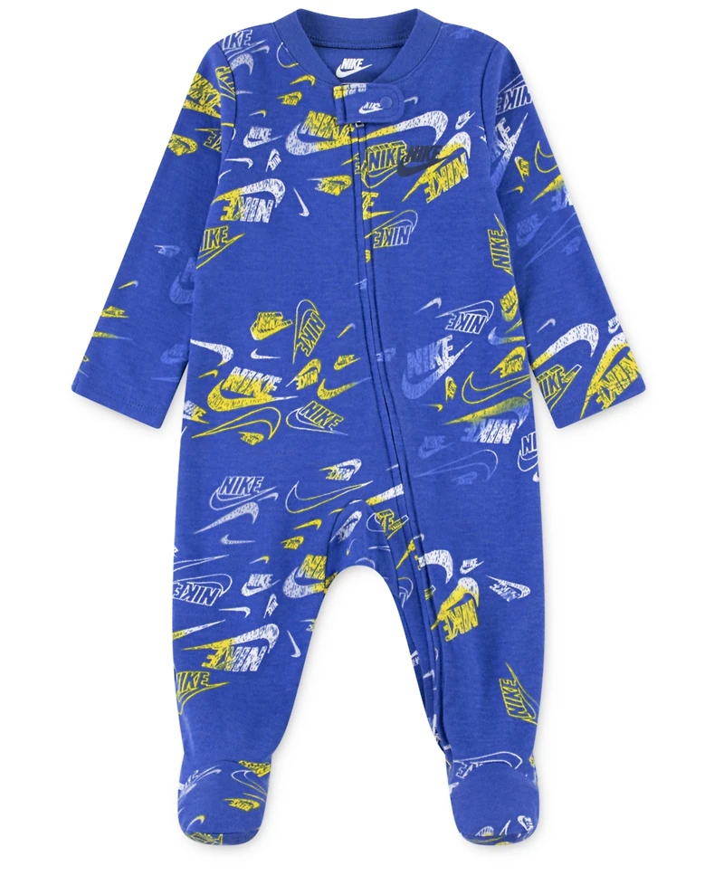 Nike Baby Girls or Boys Printed Footed Coverall