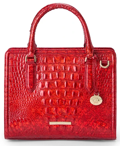 Brahmin Cami Melbourne Small Mellow Rose Leather Satchel Bag