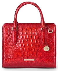 Brahmin Cami Melbourne Small Mellow Rose Leather Satchel Bag