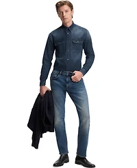 Boss by Hugo Men's Beckham x Blue Denim Shirt