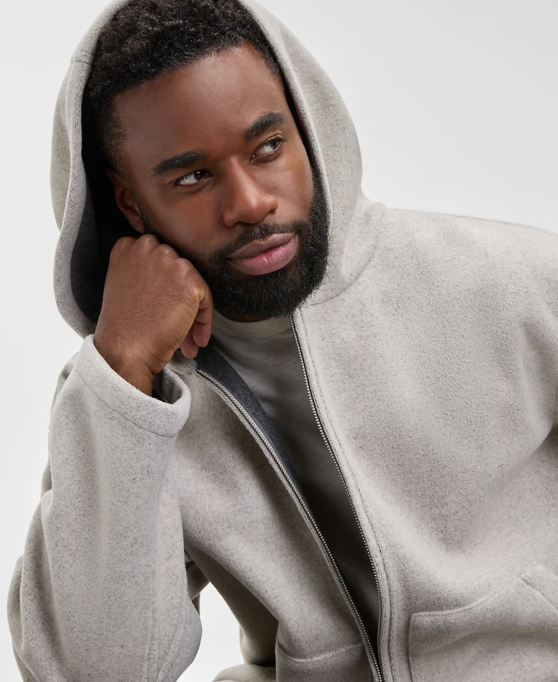 Mode of One Men's Relaxed Fit Long Sleeve Zip-Front Hoodie, Macy's Exclusive