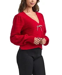 Bcx Women's V-Neck Cardigan Sweater