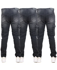 Blue Ice Men's 3-Pack Stretch Cargo Pocket Jeans