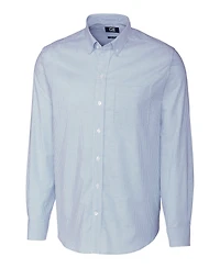 Cutter & Buck Stretch Oxford Stripe Mens Big and Tall Long Sleeve Dress Shirt