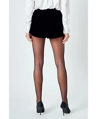 endless rose Women's Velvet Circle Mini Skort